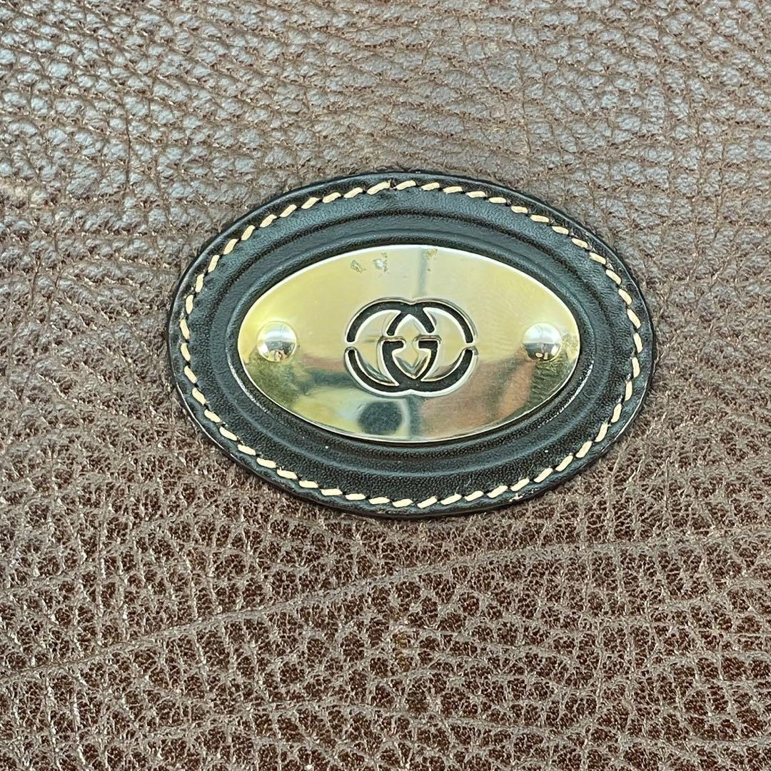 グッチ オールド　レザー ビジネスバッグ ブリーフケース GUCCI グッチ オールドグッチ エンブレムロゴ ビジネスバッグ
