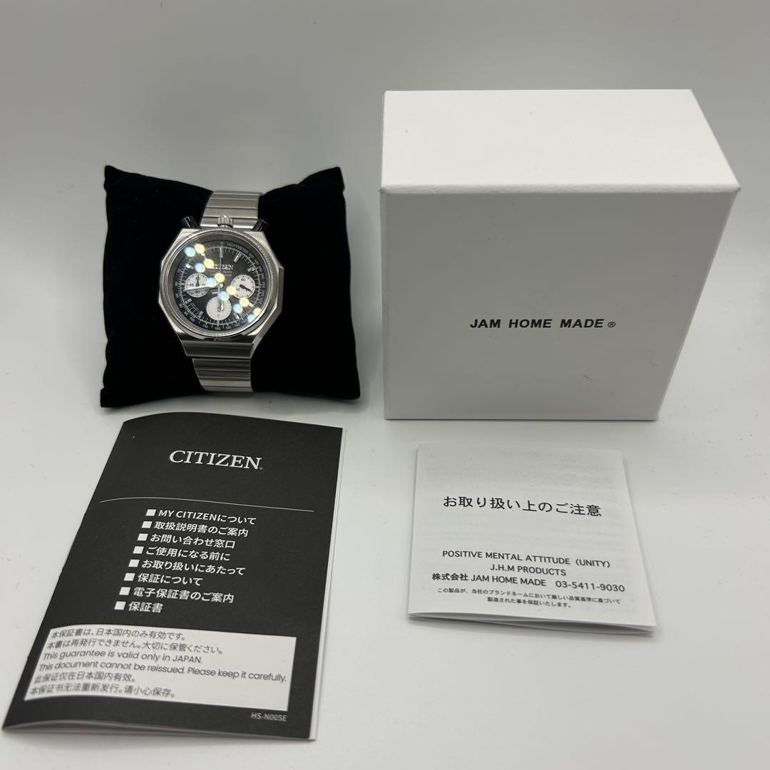 極美品 シチズン ツノクロノ JAM HOME MADE つのパンダ2 シチズンの名作モデル「ツノクロノ」がパンダ仕様に。CITIZEN