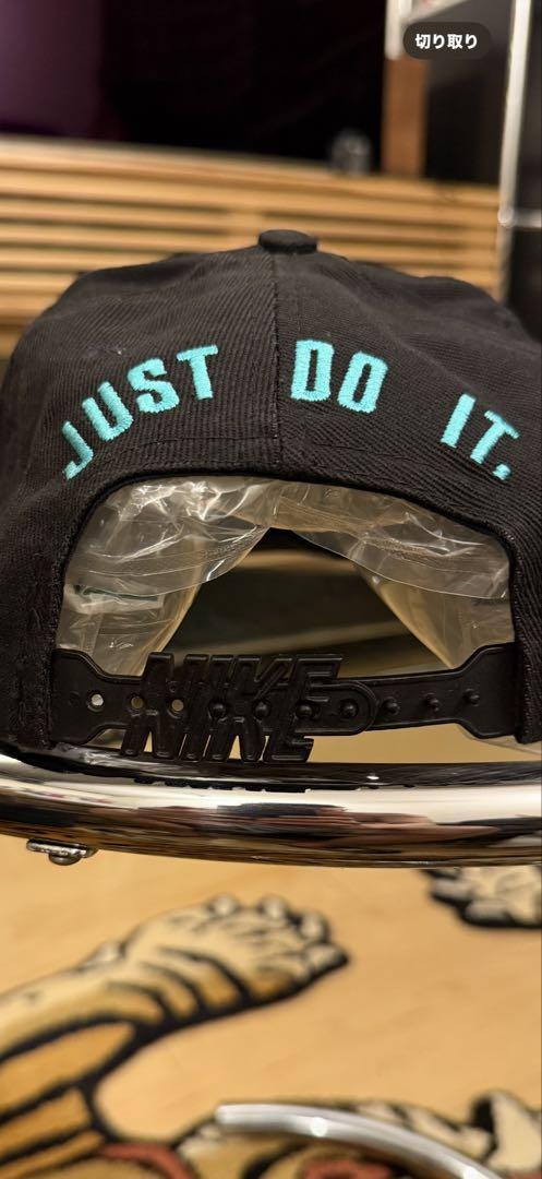80s90s NIKEヴィンテージ　キャップ 黒　スナップバック『NIKE』