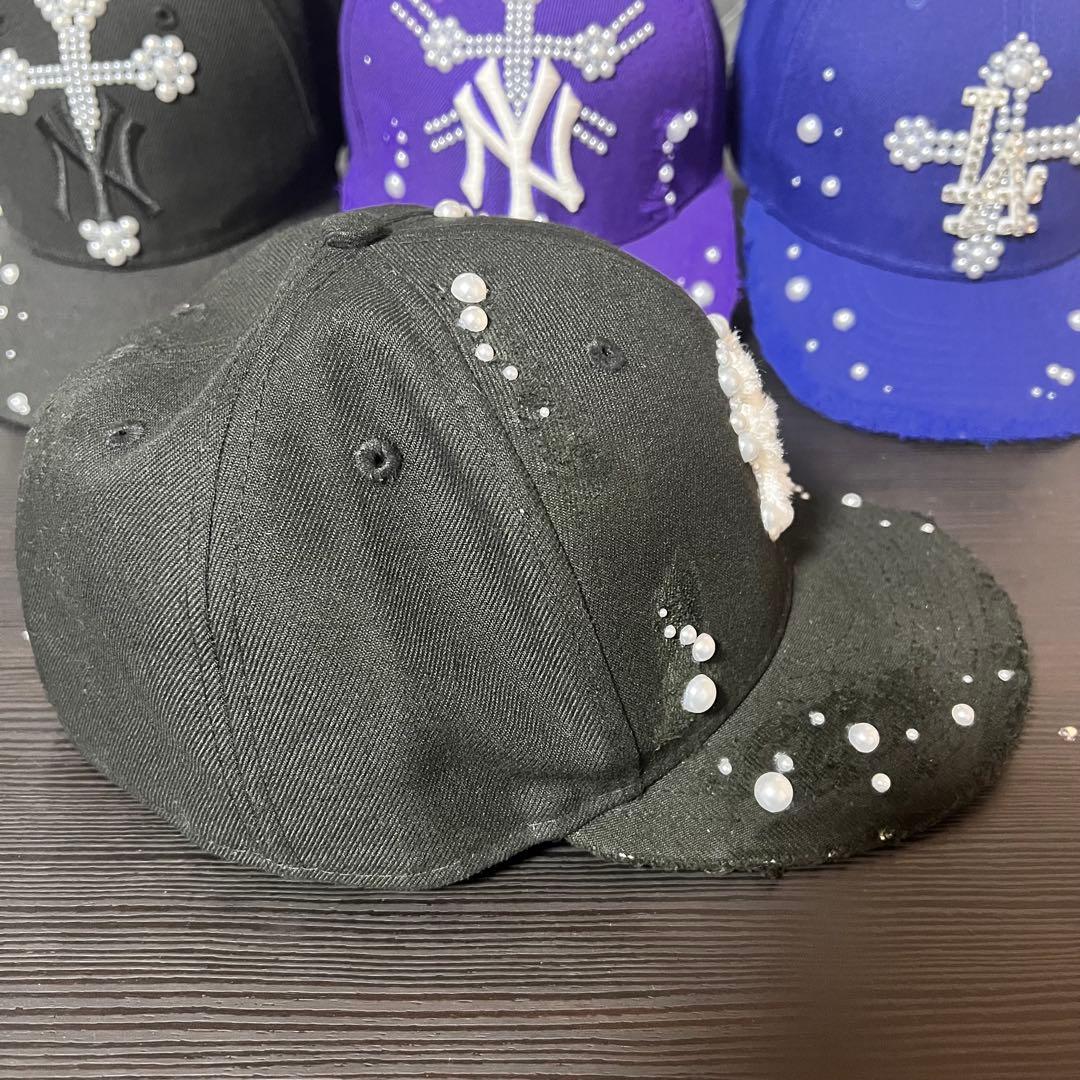 ヤンキースキャップ59fifty 59.6cm ダメージロゴNEW ERA MEDICALDB_JP