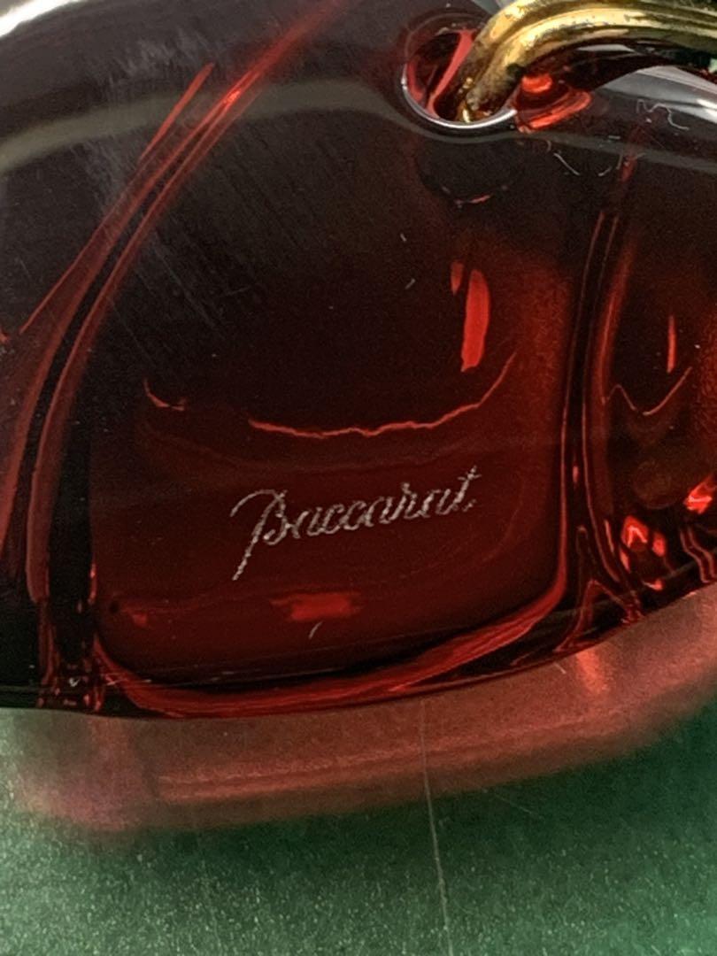 バカラ　Baccarat 赤いハート型ネックレス