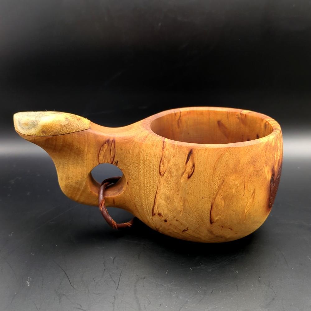 パッカタイデ Kuksa ククサ カップ フィッシュ絵柄 角飾り 北欧 画像5