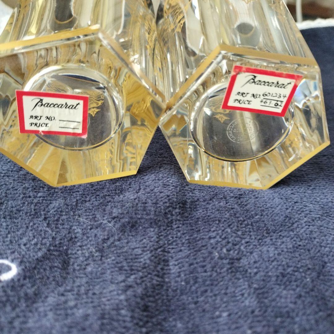 オールドBaccarat 六角形クリスタルグラス 2個セット