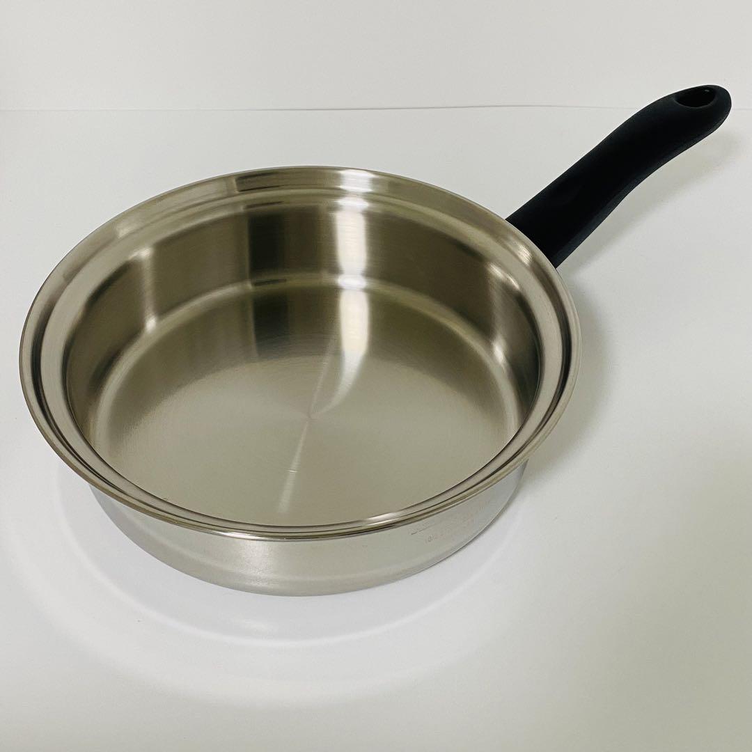 【未使用品】アムウェイ 中フライパン ステンレス 無水調理 Amway アムウェイ 中フライパン 鍋 未使用 IH対応 ステンレス