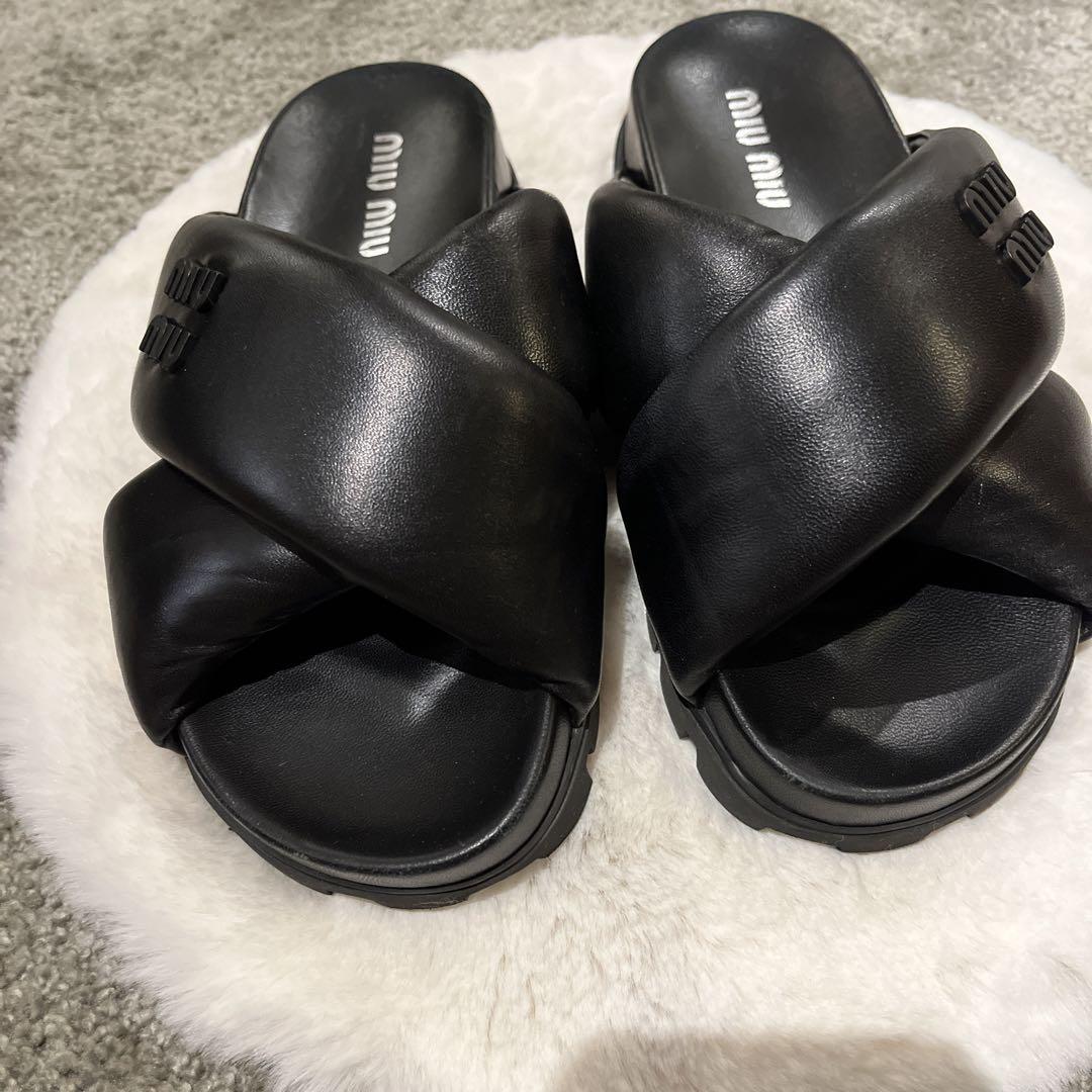 【MIU MIU】　サンダル　23-24cm 36
