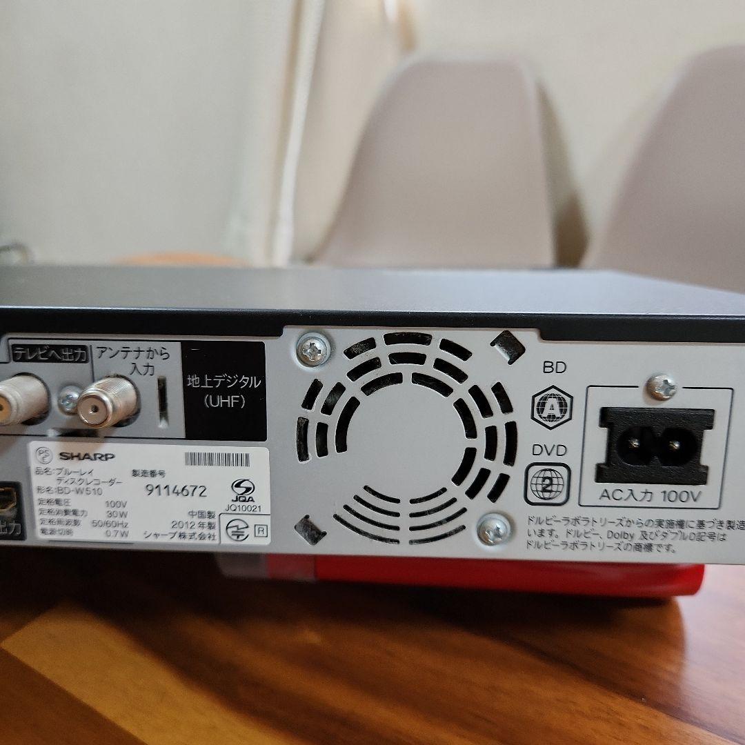 SHARP ブルーレイディスクレコーダー BD-W510