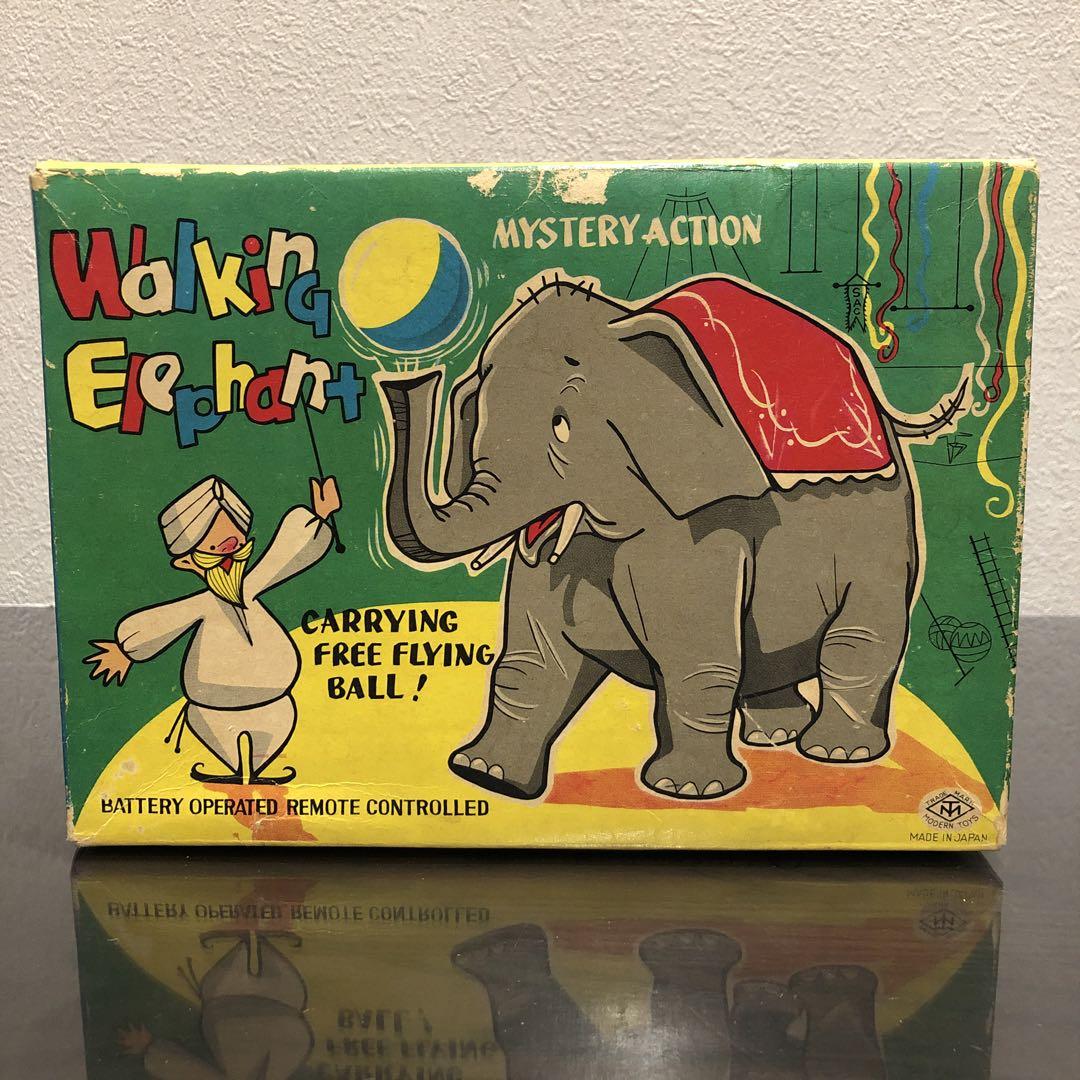 マスダヤ　1960年代製　Walking Elephant ブリキ 増田屋　当時