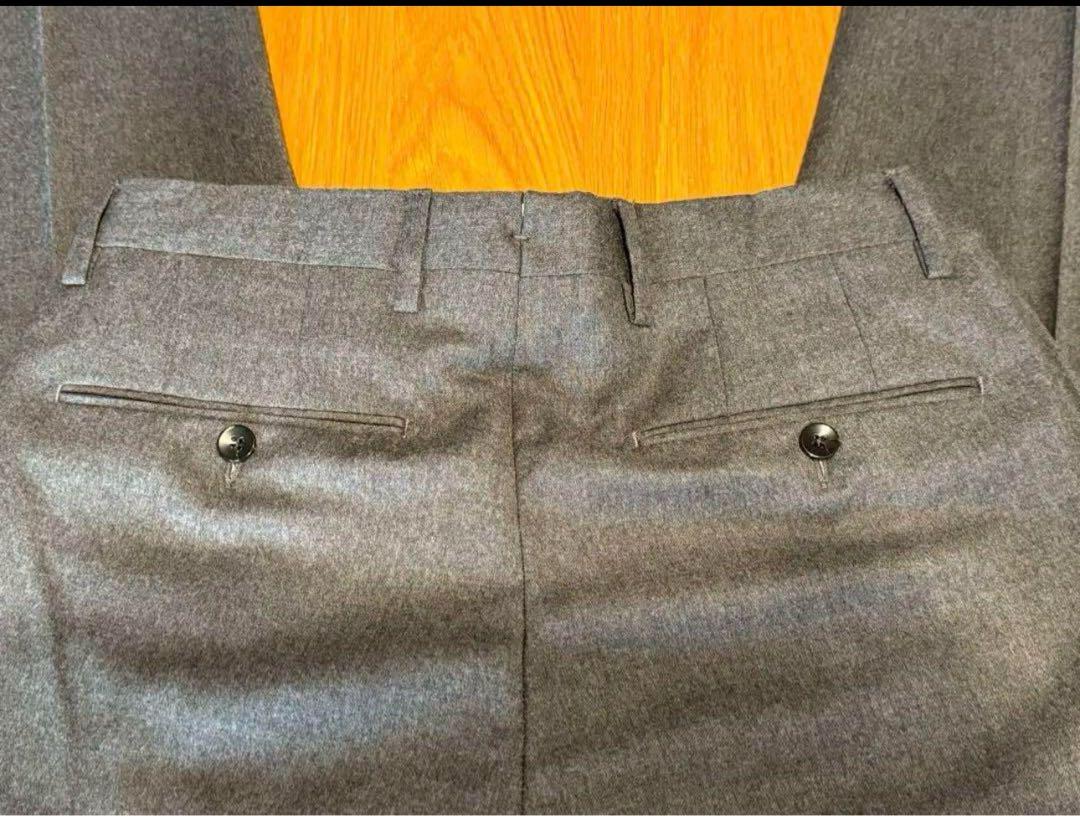 美品)GERMANO/Beams別注 ストレッチウール 1プリーツ スラックス
