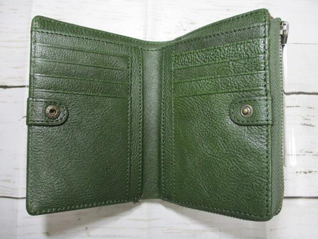 新品 財布 レディース 折財布 二つ折り L字ラウンド モズ 牛革 本革 GR