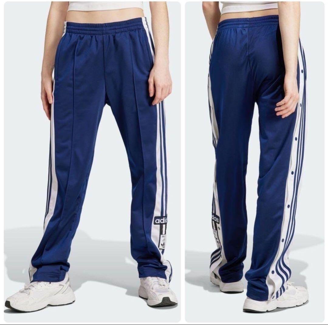 【激安通販 オンラインショップ】 アディダス 女性S ジャージ スナップパンツ アディブレイク 紺青 パンツ