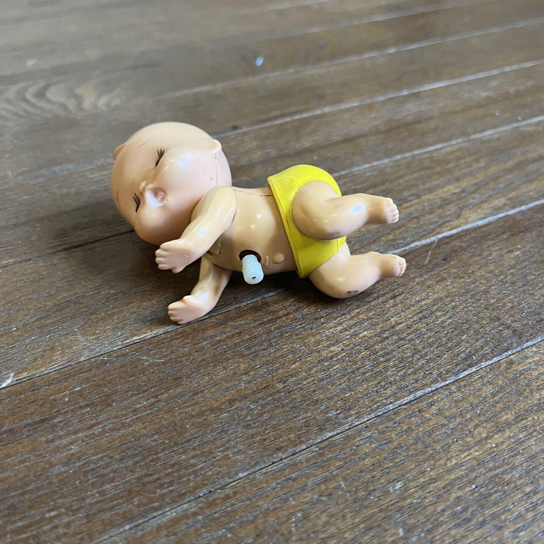 アンティーク】昭和レトロ TOMY ハイハイ赤ちゃん ゼンマイ人形