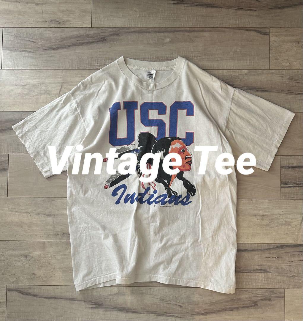 【90s カレッジ】Leeタグ USA製 USC ヴィンテージTシャツ