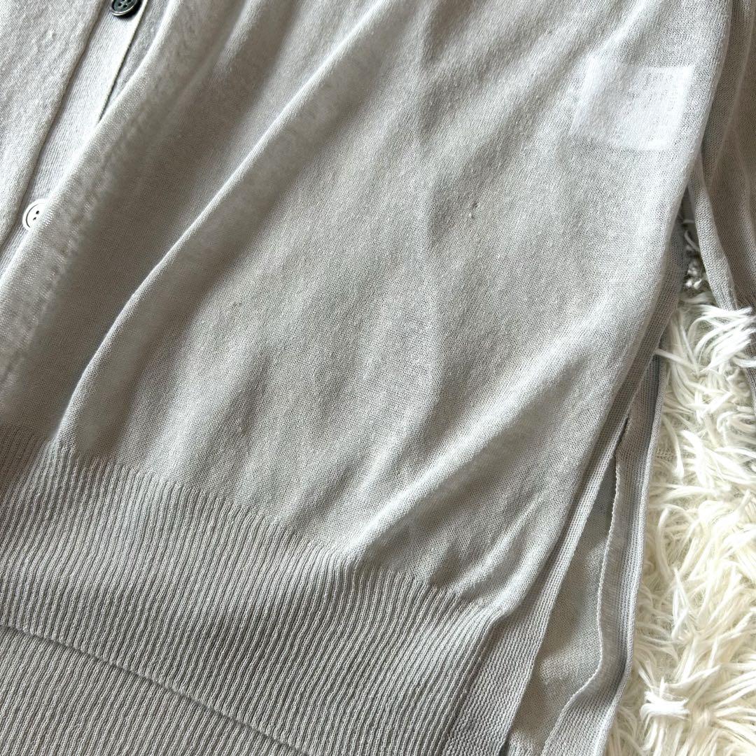 2023ss theory luxe コットンリネンシアーカーディガン ゆったり