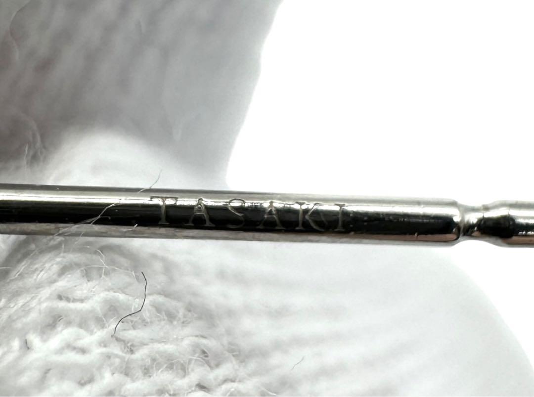 【未使用】TASAKI タサキ チャンツイヤリング ピアス パール ダイヤ WG