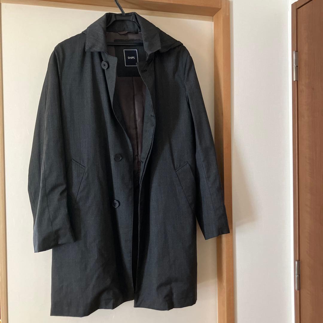 SHIPS メンズ ステン コート_グレーL SHIPS