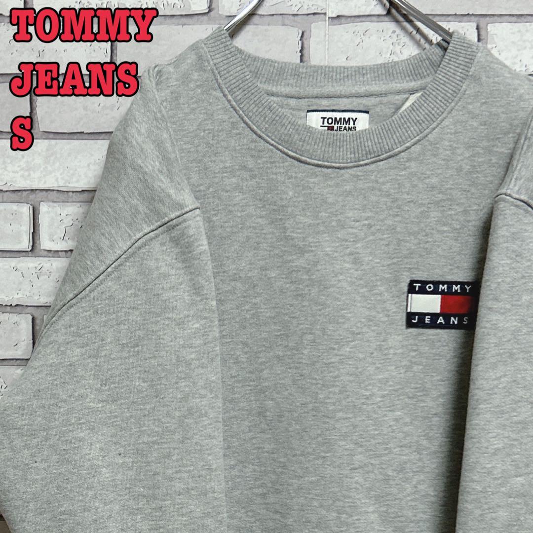 《美品》 JEANS☆トレーナー ワンポイント S グレー