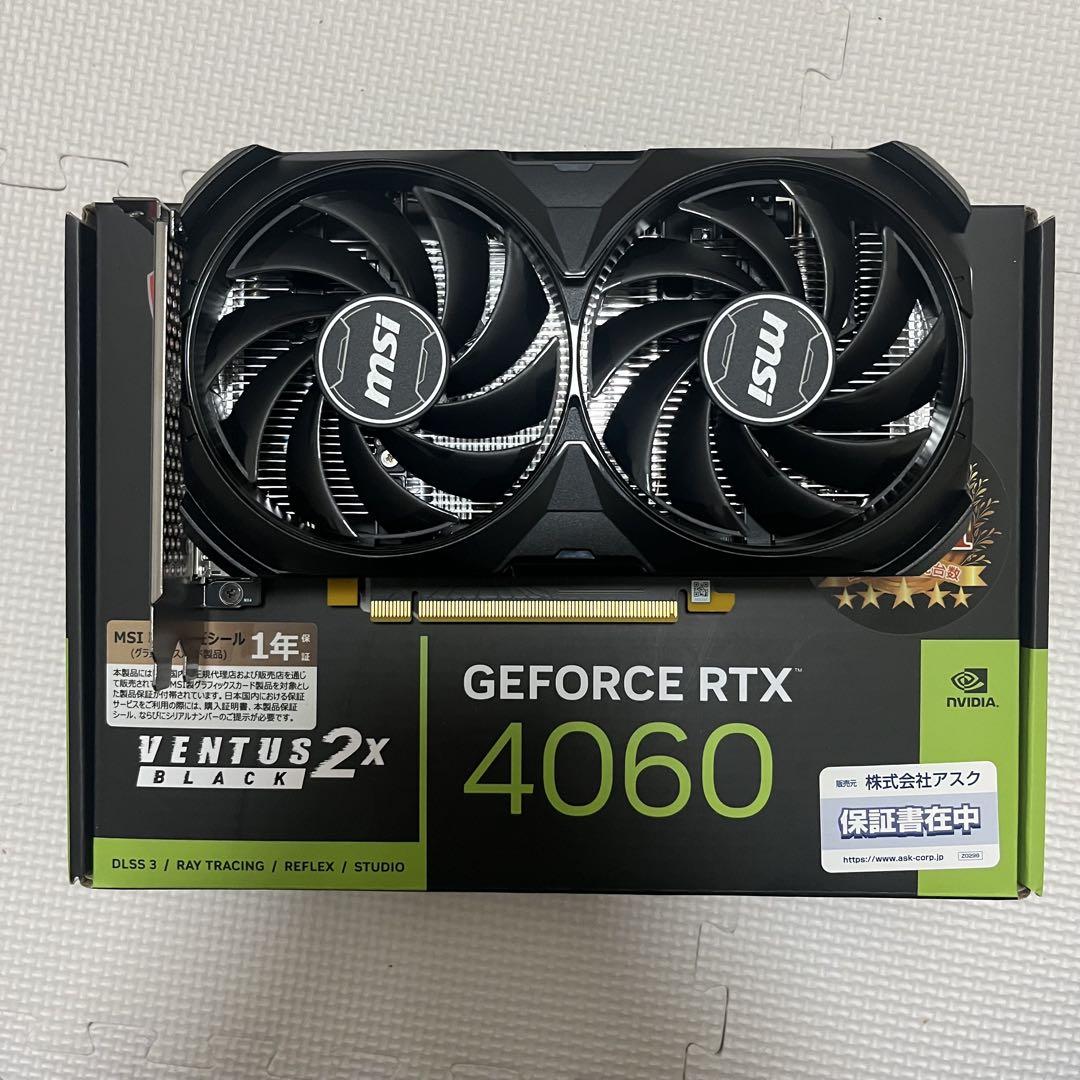 「美品」MSI GeForce RTX 4060 Ventus 2X Black