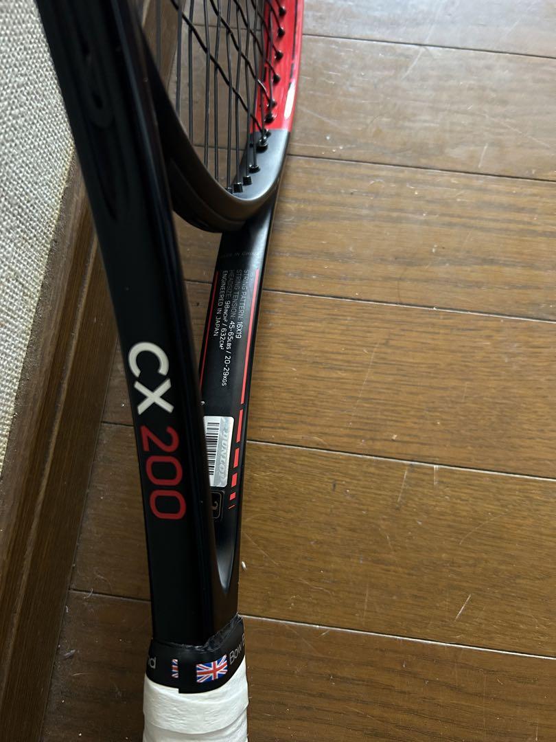 代引き手数料無料 DUNLOP CX200 2本SETグリップ2 2019モデル テニスラケット ラケット(硬式用)