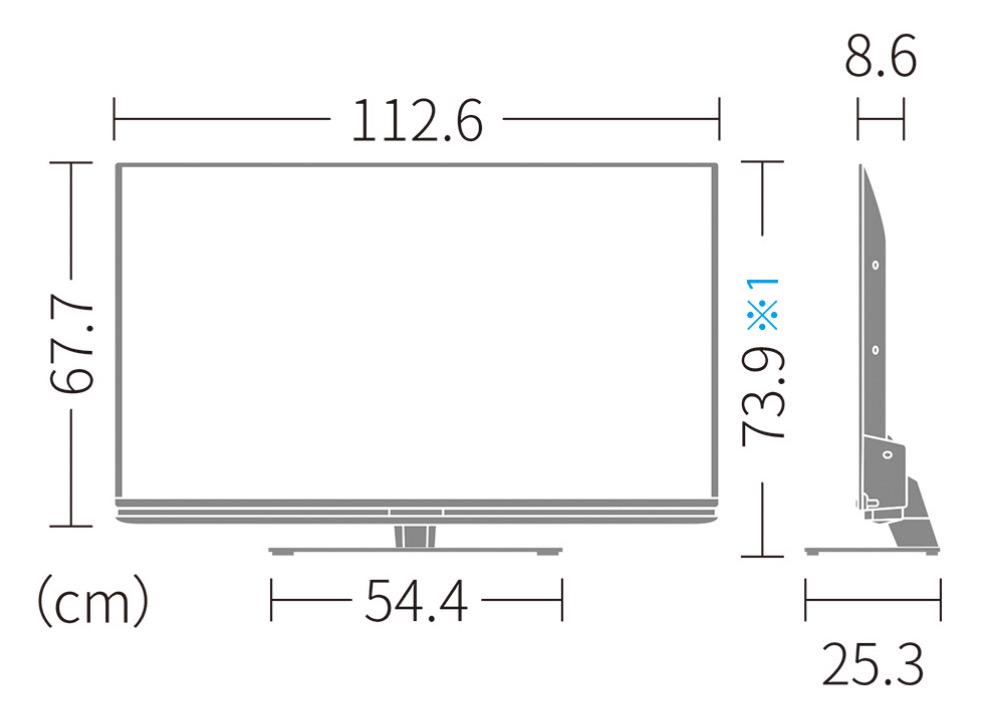 シャープ 50V型