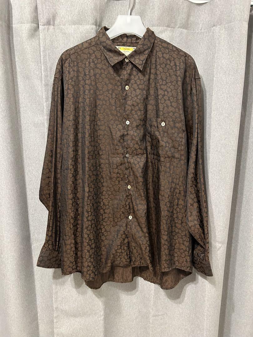 80〜90s PACCINO パッチーノ ペイズリー柄シャツ