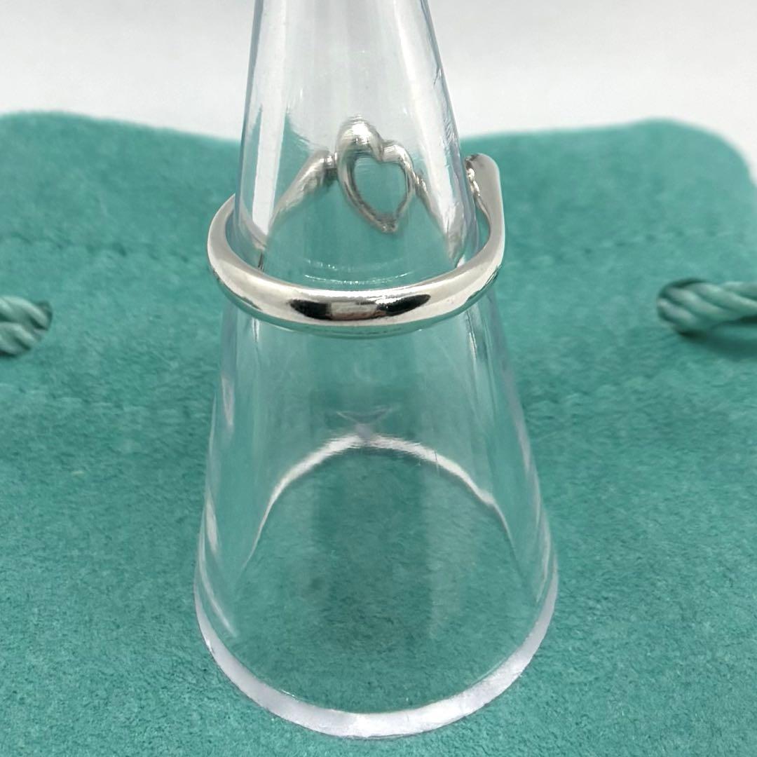 【美品】TIFFANY&CO.オープンハート　リング　12号