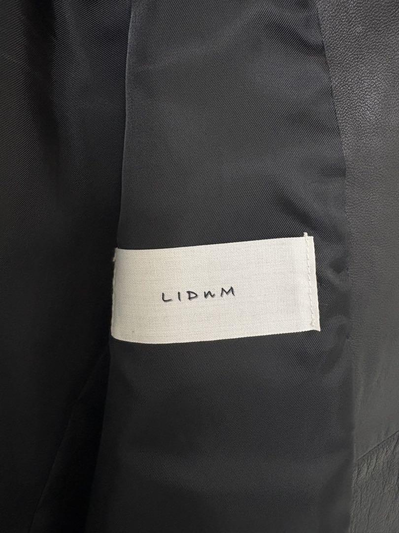 LIDnM レザーシングルライダースジャケット　黒 日本製　革
