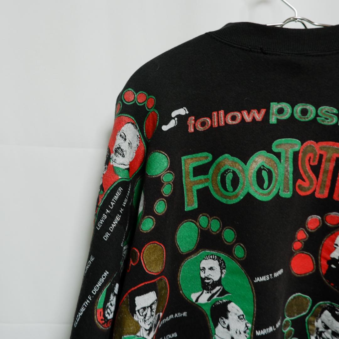 90s follow positive FOOT STEPS 偉人 両面プリント