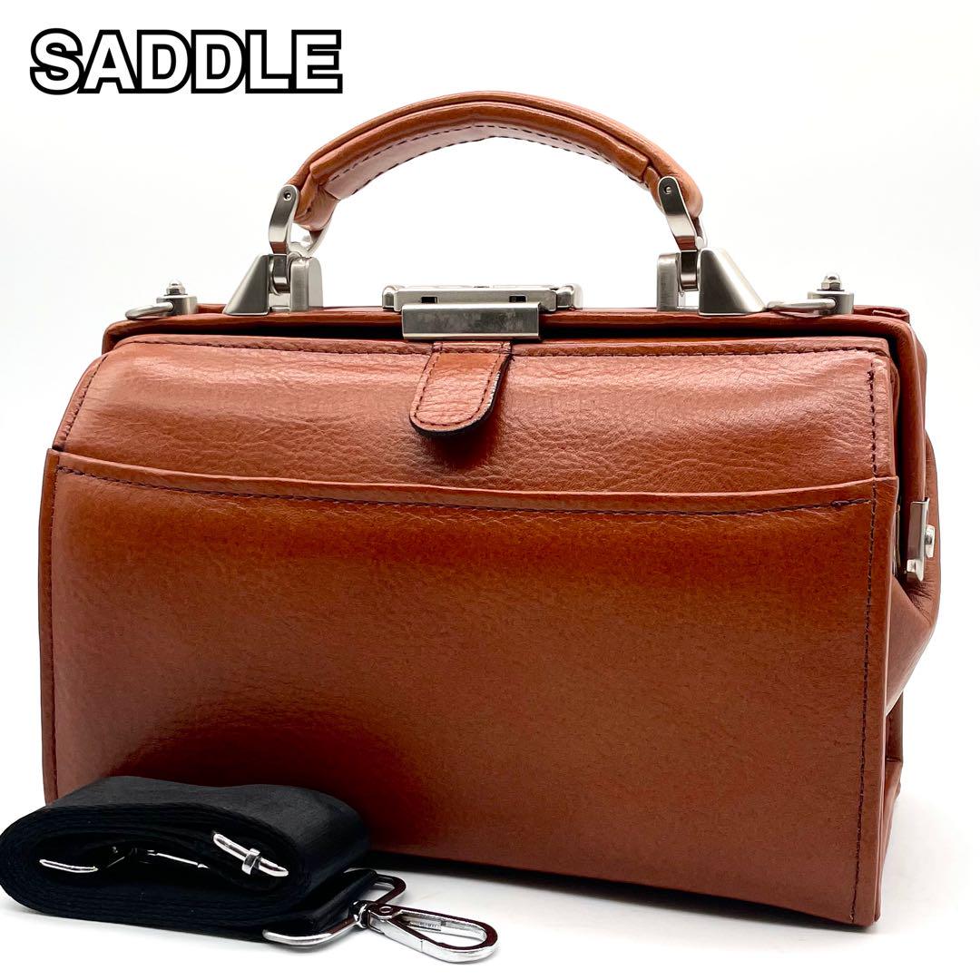 【極美品】SADDLE 豊岡鞄 ミニダレスバッグ 2way レザー ブラウン