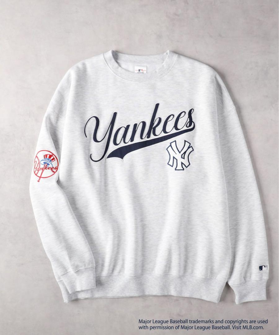 NewYorkYankees MLB公式 裏起毛 トレーナー グレー Lサイズ