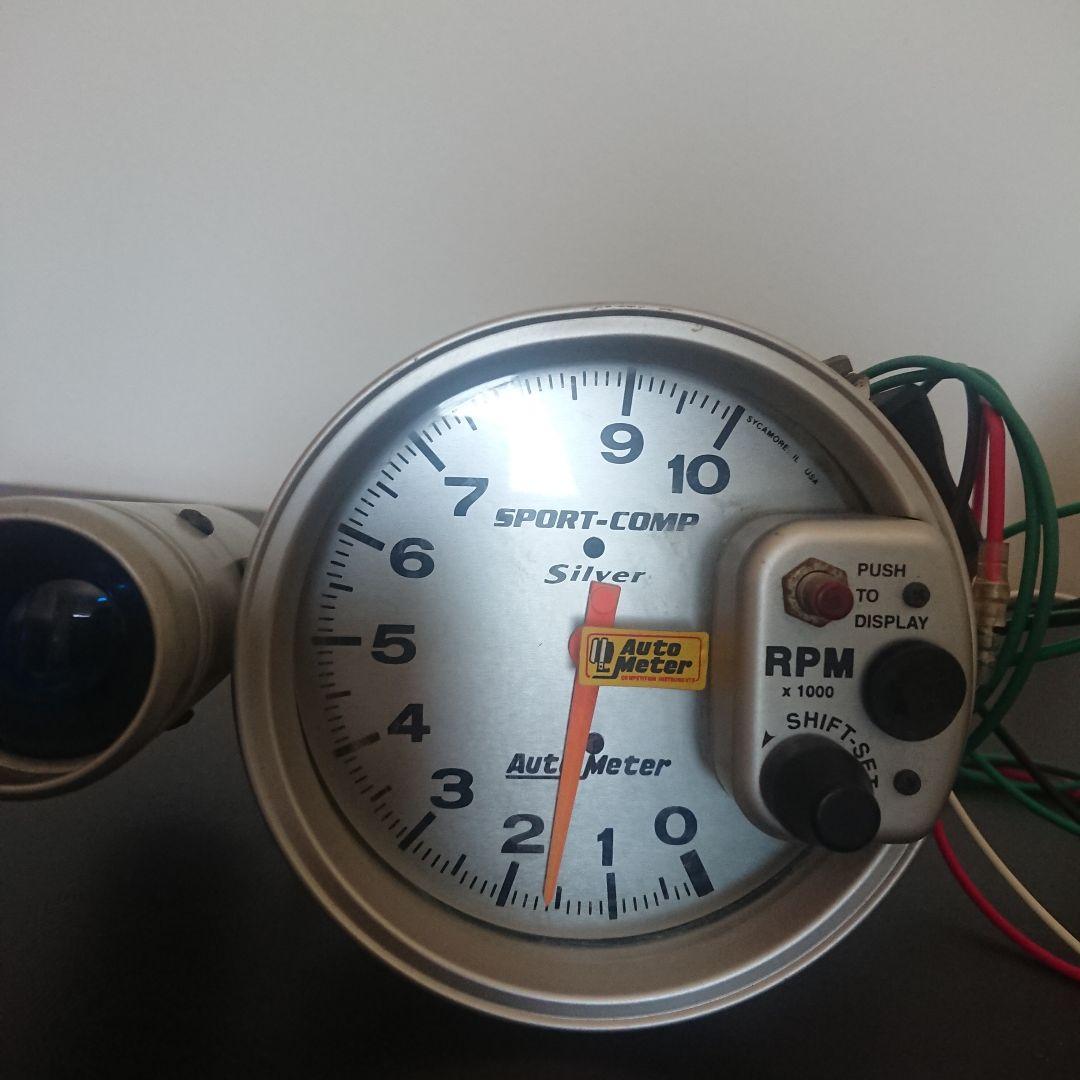 Auto Meter Sport-Comp Silver タコメーター Auto Meter Sport-Comp Silver タコメーター