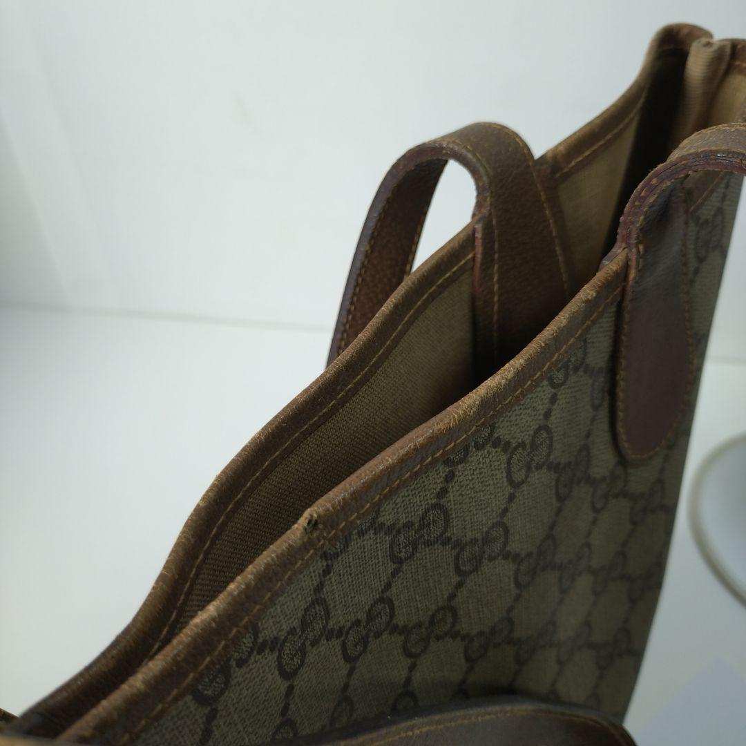 GUCCI/オールドグッチ シェリーライン　トートバッグ GGパターン　訳有