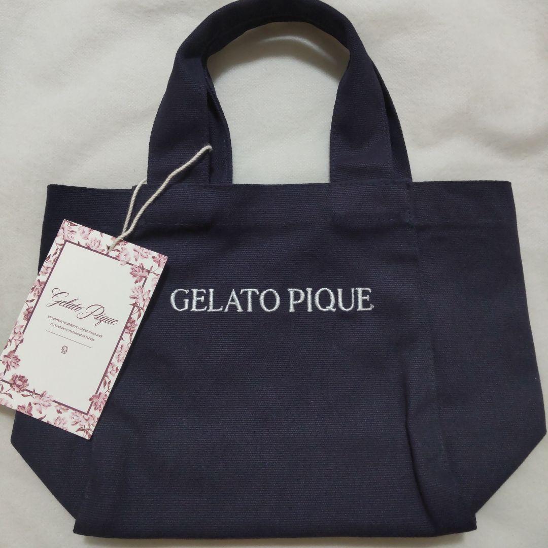 最終値下げ ジェラートピケ ランチトート タッパーセット マルチーズ ジェラートピケ gelato pique 3柄ランチトート （NVY