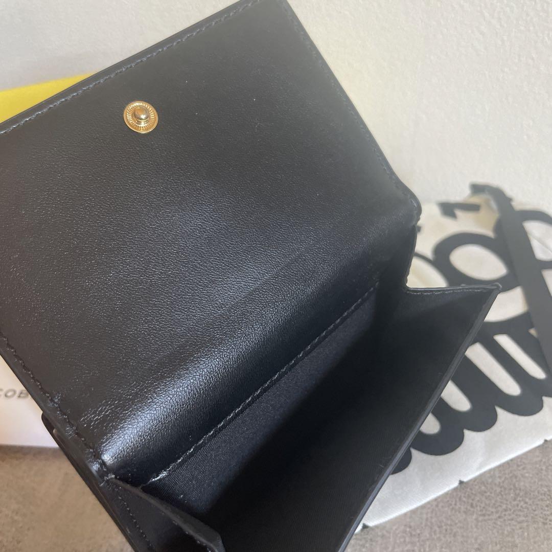 MARC JACOBS ブラック 三つ折り財布 マーク ジェイコブス MARC JACOBS 三つ折り財布 レディース MARC