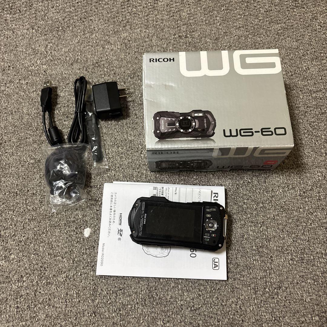 RICOH WG-60 コンパクトデジタルカメラ 動作確認済 Amazon | RICOH WG-60 ブラック 本格防水デジタルカメラ 14