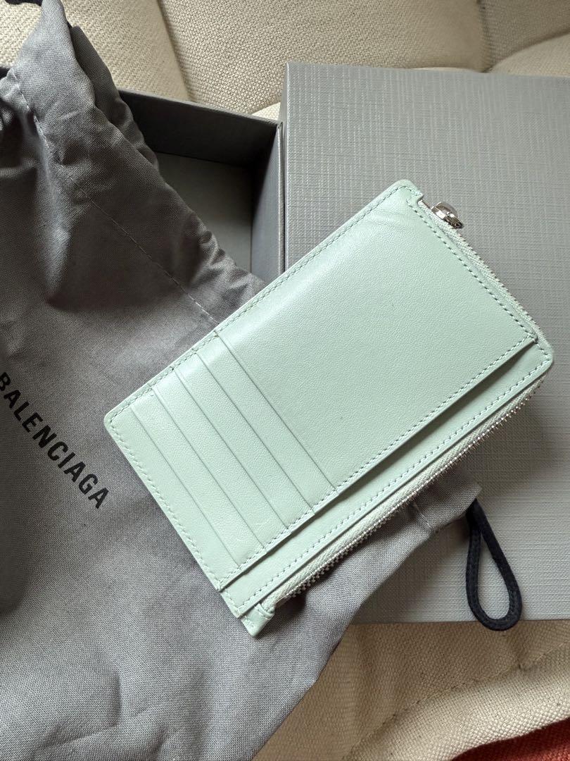 BALENCIAGA カードケース　ミネラルグリーン