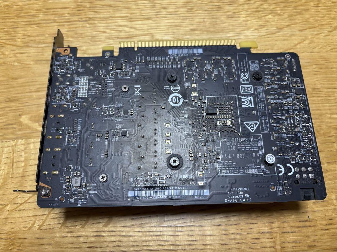 グラフィックボード・グラボ・ビデオカード MSI GeForce GTX 1060 AERO ITX 6G OC