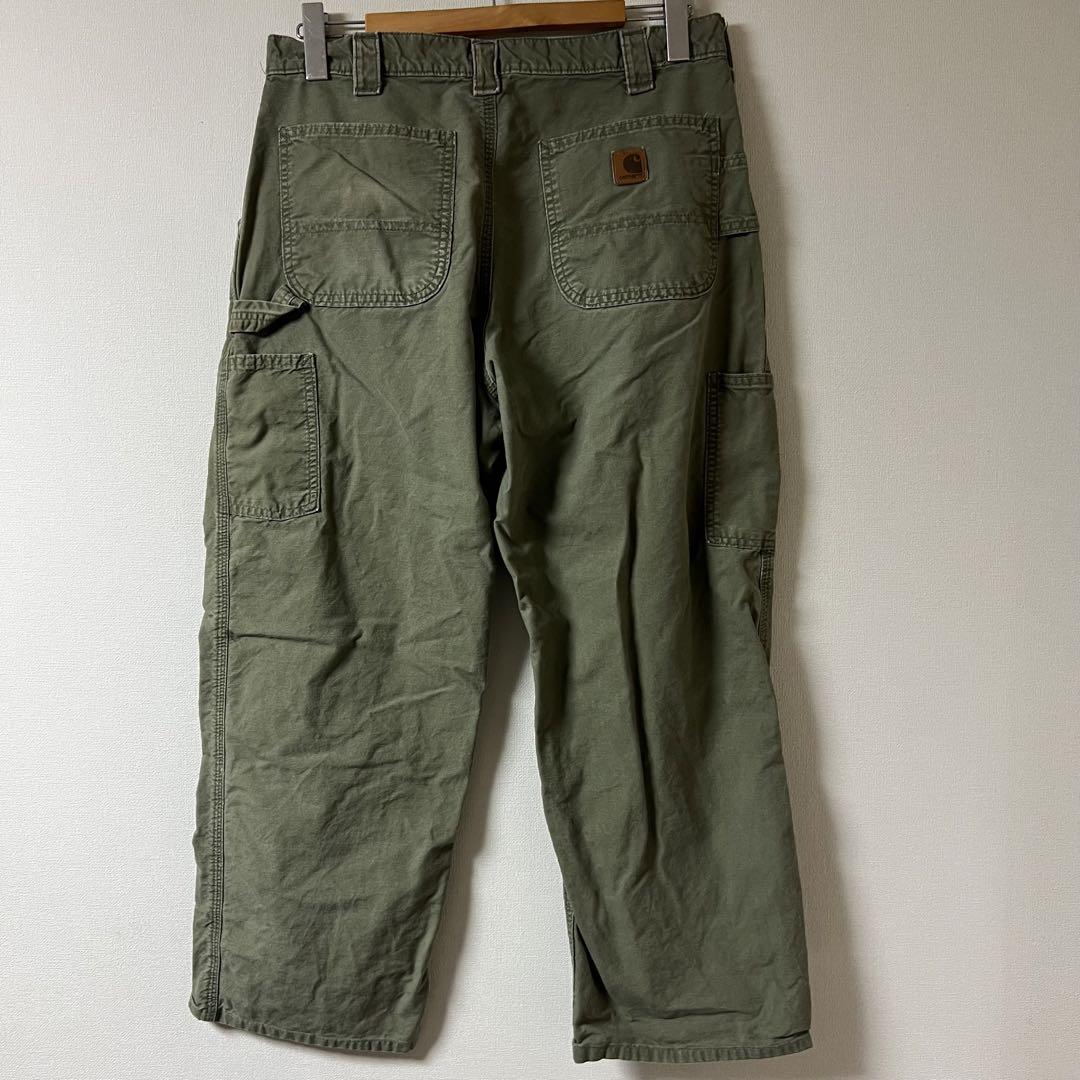 Carhartt（カーハート）キャンバスペインターパンツ/34/カーキ/US古着