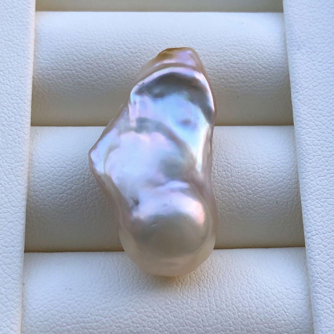 くっきー様　ご専用本真珠バロックパールルース大粒3.5cm  クリーム色