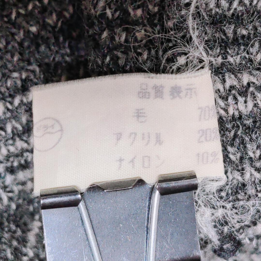 b4331【Villa street】メンズ　ニット　セーター　長袖　グレー　L