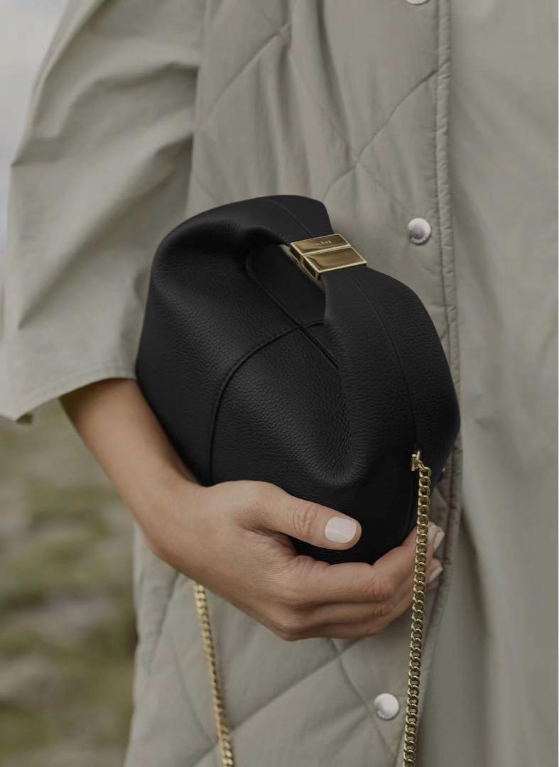 ♪美品★ポレーヌ POLENE ショルダーバッグ ハンドバッグ ブラック