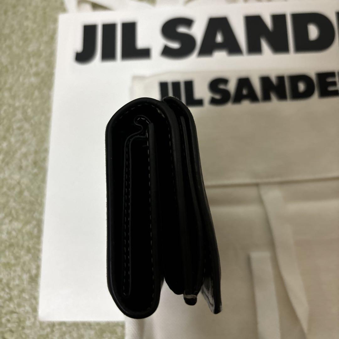 JIL SANDER ジルサンダー　三つ折り財布　ブラック