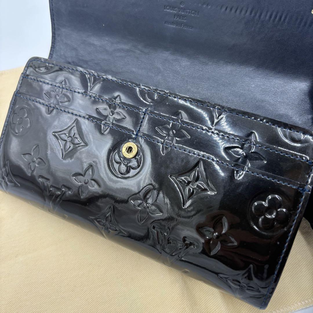 ルイヴィトン ヴェルニ ポルトフォイユ サラ モノグラム 長財布　M93524
