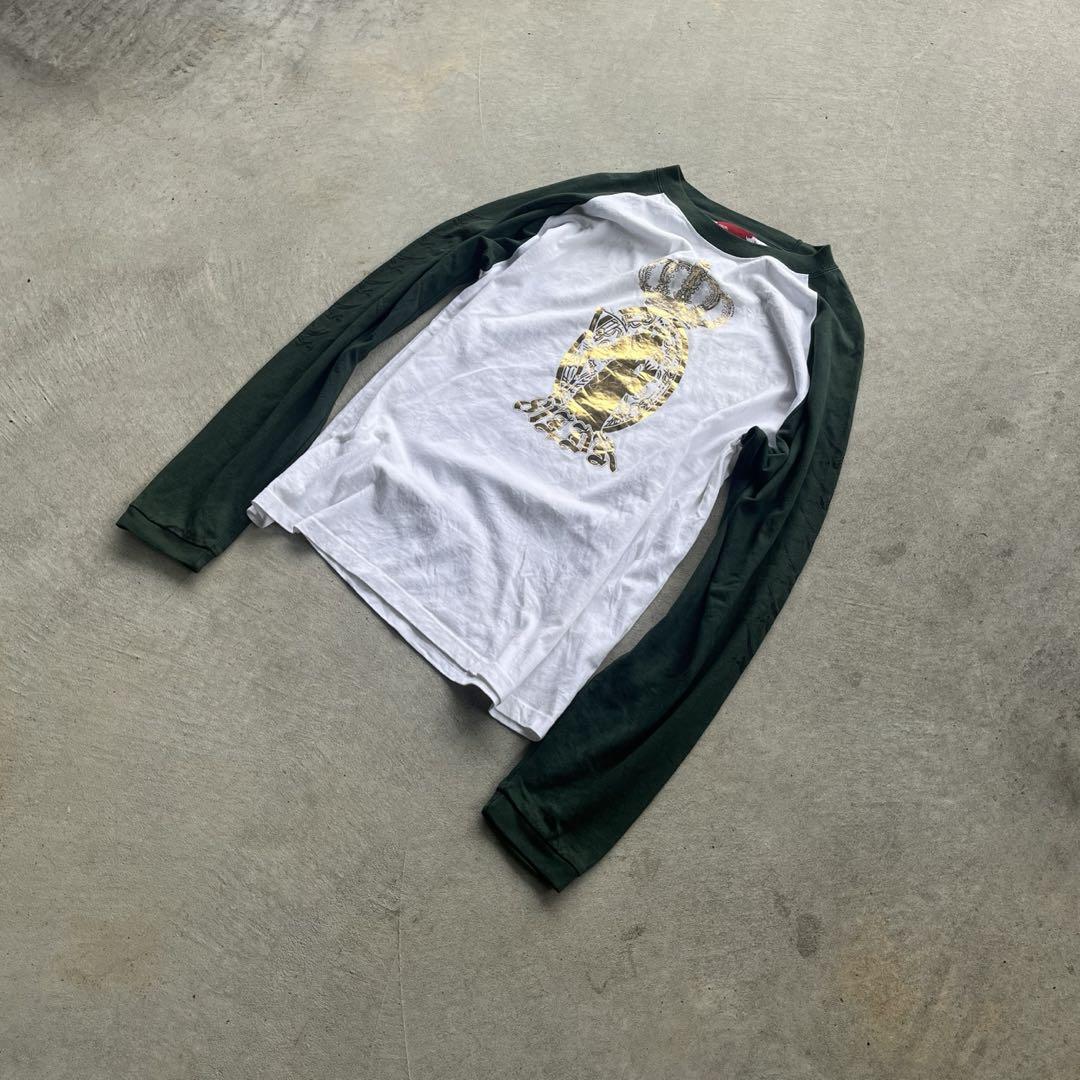 00s unknown raglan sleeve skull design