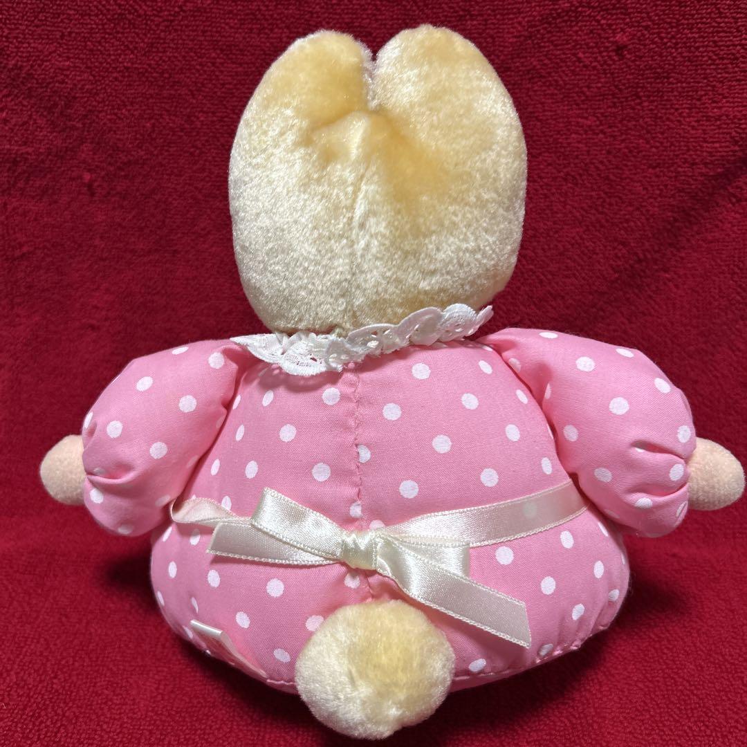 マロンクリーム ぬいぐるみ 1997年 ピンク 水玉 美品 レトロ ヴィンテージ