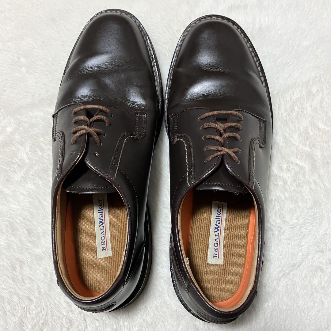 美品 リーガルウォーカー 革靴 ビジネス シューズ 27.0 vibram 茶