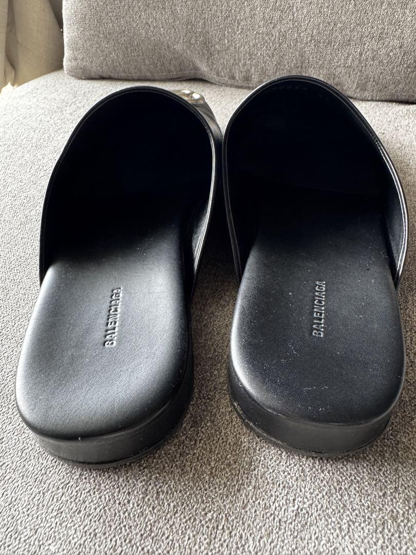 【予約受付中】 メンズ 40 バレンシアガ BALENCIAGA レザー 中古 サンダル 靴