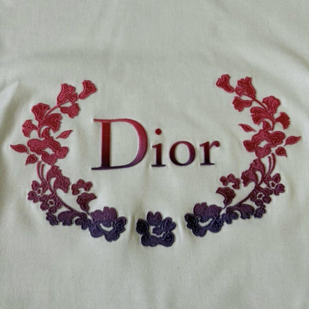 DIOR ディオール★23SS グラデーションローレルロゴクルーネックTシャツ