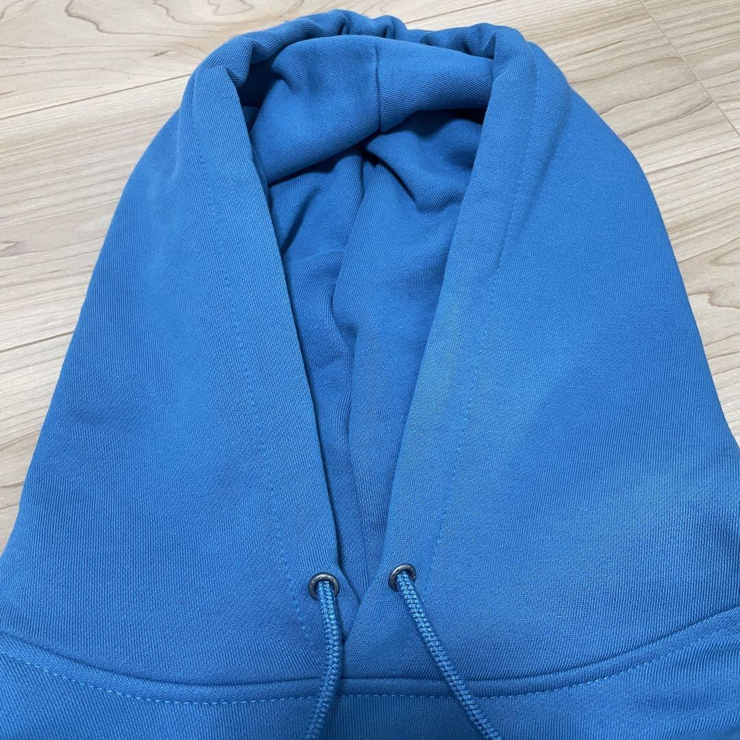 【希少美品】COACH メンズ 長袖パーカー Lサイズ ブルー ターコイズ