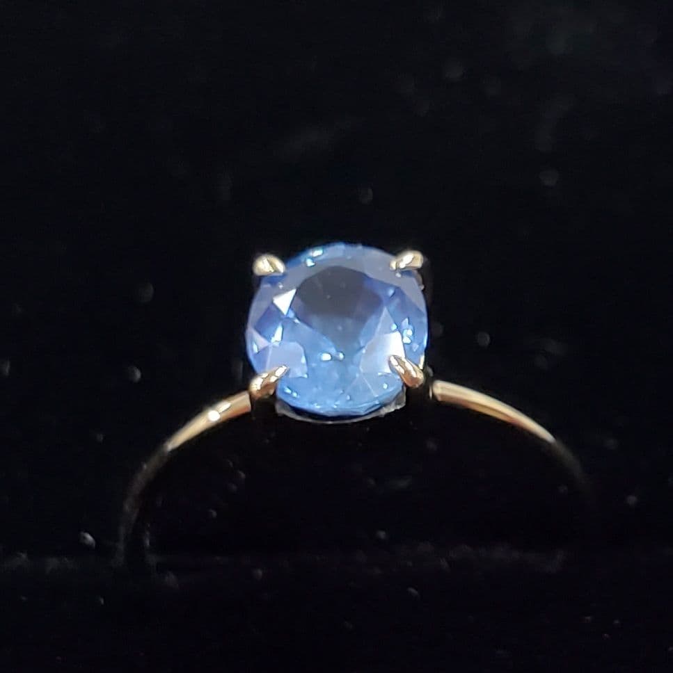人気商品の 手作り 0.86ct 天然サファイア k18リング リング - digitel
