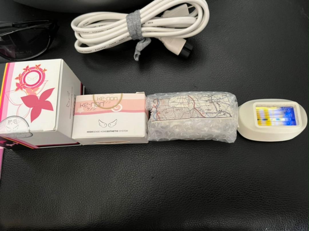 ⑥送料込み☆ 美品 ke-non ケノン 脱毛器 カートリッジ4つ付き 美顔器